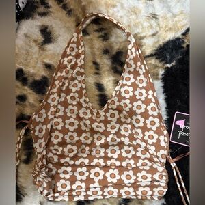 Floral Brown Tank Top